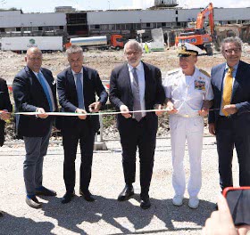 Porto Marghera, öffnete den Beginn der Arbeiten am neuen Terminal-Montesyndial-Container. 