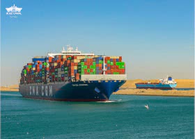 A luglio il traffico navale nel canale di Suez è diminuito del -51,5%