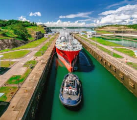 In the third quarter of this year, the transits of large vessels in the Panama Canal were down -38.3% percent. 