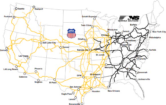 Union Pacific e Norfolk Southern hanno annunciato oggi un accordo di fusione