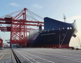 Cargo traffic in Chinese seaports grew by 3.8% last October.