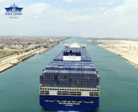 In the first three months of 2026, maritime traffic in the Suez Canal increased by +11.5%