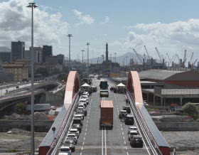 The new port road connection to Sampierdarena has been activated in Genoa.